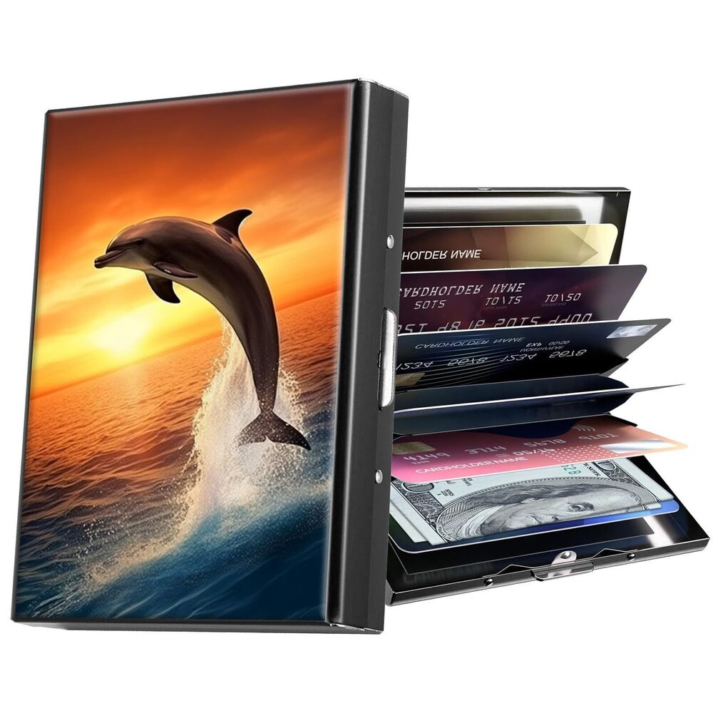 1144 Metal Wallet,Credit Card Holder ,Thin Slim Mini Aluminum Wallet RFID